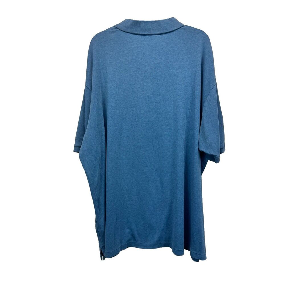 Polo Ralph Lauren Blue Polo Shirt 3XLT Big Tall Short Sleeve Flesh Pony Logo - Picture 3 of 5